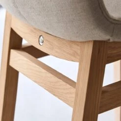 Cocoon - Chaise Linen En Chêne Massif -Magasin De Meubles 1200 1200 chaise cocoon linen en chene 4