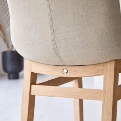 Cocoon - Chaise Linen En Chêne Massif -Magasin De Meubles 1200 1200 chaise cocoon linen en chene 5