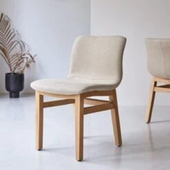 Cocoon - Chaise Linen En Chêne Massif -Magasin De Meubles 1200 1200 chaise cocoon linen en chene 7