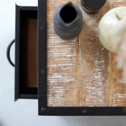 Industriel - Chevet En Métal -Magasin De Meubles 1200 1200 chevet en metal industriel 2