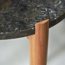 Nestor - Chevet En Teck Et Marbre Black -Magasin De Meubles 1200 1200 chevet en teck et marbre nestor black 2