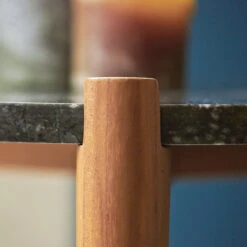 Nestor - Chevet En Teck Et Marbre Black -Magasin De Meubles 1200 1200 chevet en teck et marbre nestor black 4