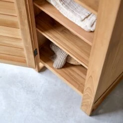 Minimalys - Colonne De Rangement En Teck Massif -Magasin De Meubles 1200 1200 colonne de rangement en teck massif minimalys 4