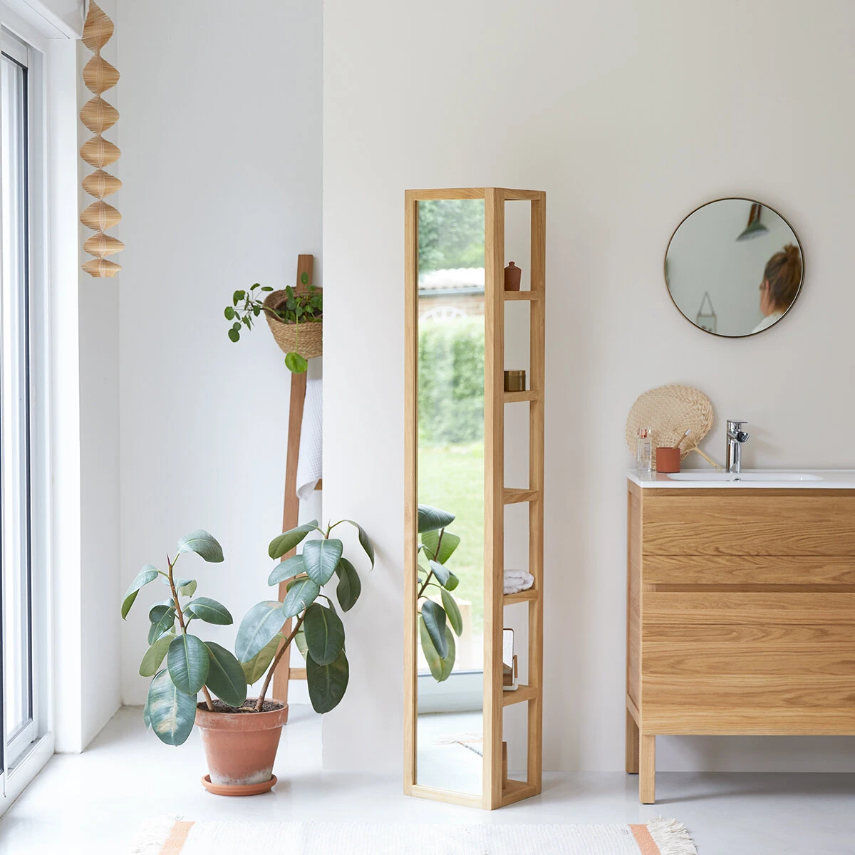 Twig - Colonne Droite En Teck Massif 10 Twig - Colonne Droite En Teck Massif – Image 8