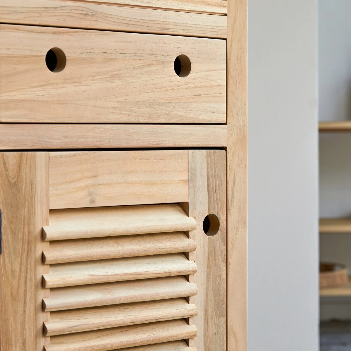 Coline - Colonne En Teck Massif 5 Coline - Colonne En Teck Massif – Image 3