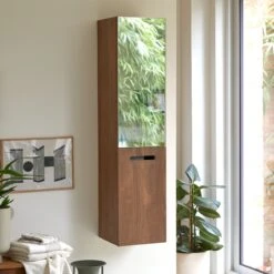 Line - Colonne Miroir En Noyer Massif -Magasin De Meubles 1200 1200 colonne miroir en noyer massif line 3