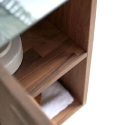 Line - Colonne Miroir En Noyer Massif -Magasin De Meubles 1200 1200 colonne miroir en noyer massif line 4