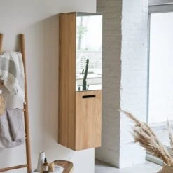 Line - Colonne Miroir En Teck Massif -Magasin De Meubles 1200 1200 colonne miroir en teck massif line 3