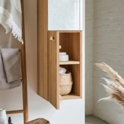 Line - Colonne Miroir En Teck Massif -Magasin De Meubles 1200 1200 colonne miroir en teck massif line 4