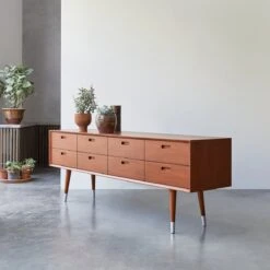 Magda 50's - Commode Basse En Acajou Massif -Magasin De Meubles 1200 1200 commode basse en acajou magda 50s 3