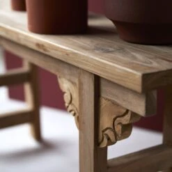 Adonis - Console Basse En Teck Massif Recyclé -Magasin De Meubles 1200 1200 console basse en teck massif recycle adonis 7