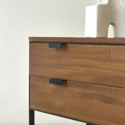 Urban - Console En Acacia Massif Et Métal -Magasin De Meubles 1200 1200 console en acacia massif et metal urban 2