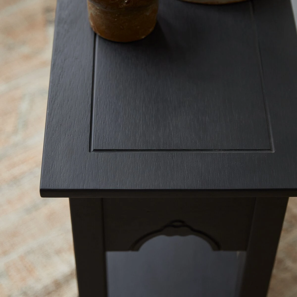 Thaki Black - Console En Pin Massif 2 Tiroirs 4 Thaki Black - Console En Pin Massif 2 Tiroirs – Image 2