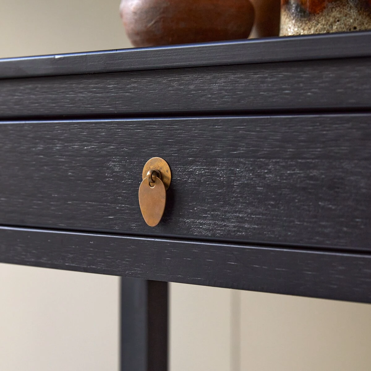 Zenaka - Console En Pin Massif 2 Tiroirs 7 Zenaka - Console En Pin Massif 2 Tiroirs – Image 5