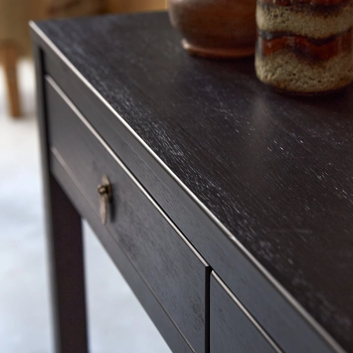 Zenaka - Console En Pin Massif 2 Tiroirs 8 Zenaka - Console En Pin Massif 2 Tiroirs – Image 6