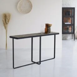 Ani - Console En Pin Massif Et Métal -Magasin De Meubles 1200 1200 console en pin massif et metal ani 4