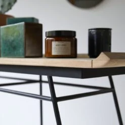 Ema - Console En Teck Massif Et Métal -Magasin De Meubles 1200 1200 console en teck massif et metal ema 4