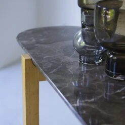 Stoneleaf - Console Stoneleaf En Chêne Massif Et Marbre -Magasin De Meubles 1200 1200 console stoneleaf en chene massif et marbre 3