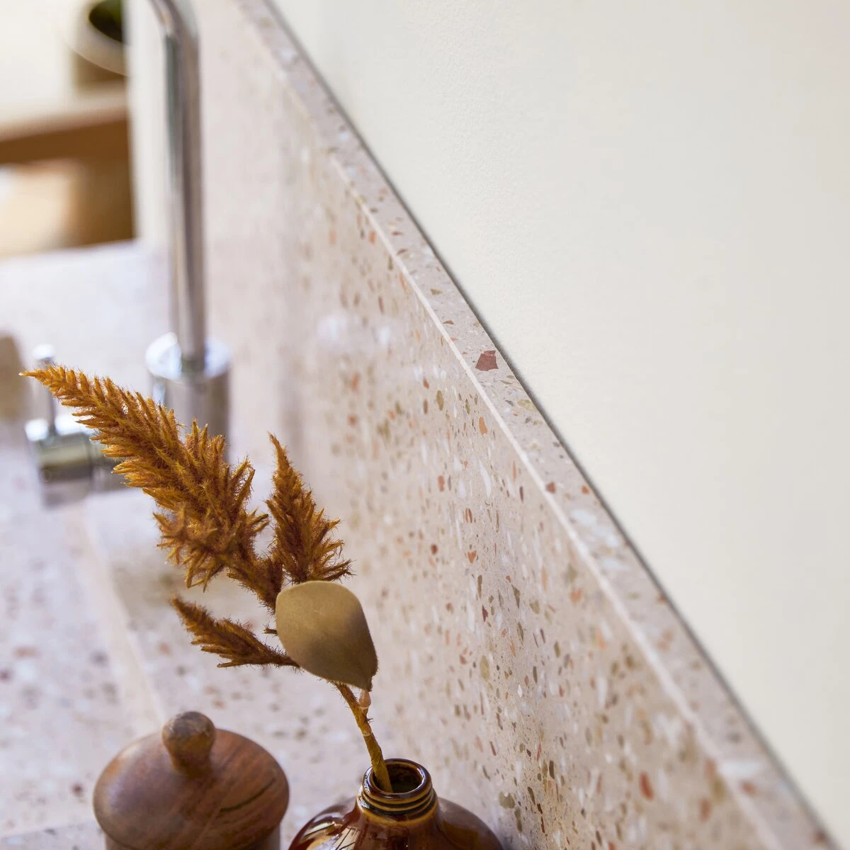 Ava - Crédence En Terrazzo Premium Pink 120 Cm 7 Ava - Crédence En Terrazzo Premium Pink 120 Cm – Image 5