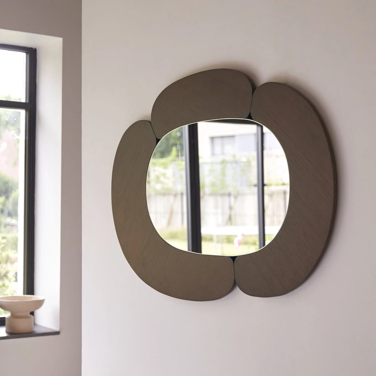 Eda - Miroir Ovale En Mindi Foncé 115x75 Cm 4 Eda - Miroir Ovale En Mindi Foncé 115x75 Cm – Image 2