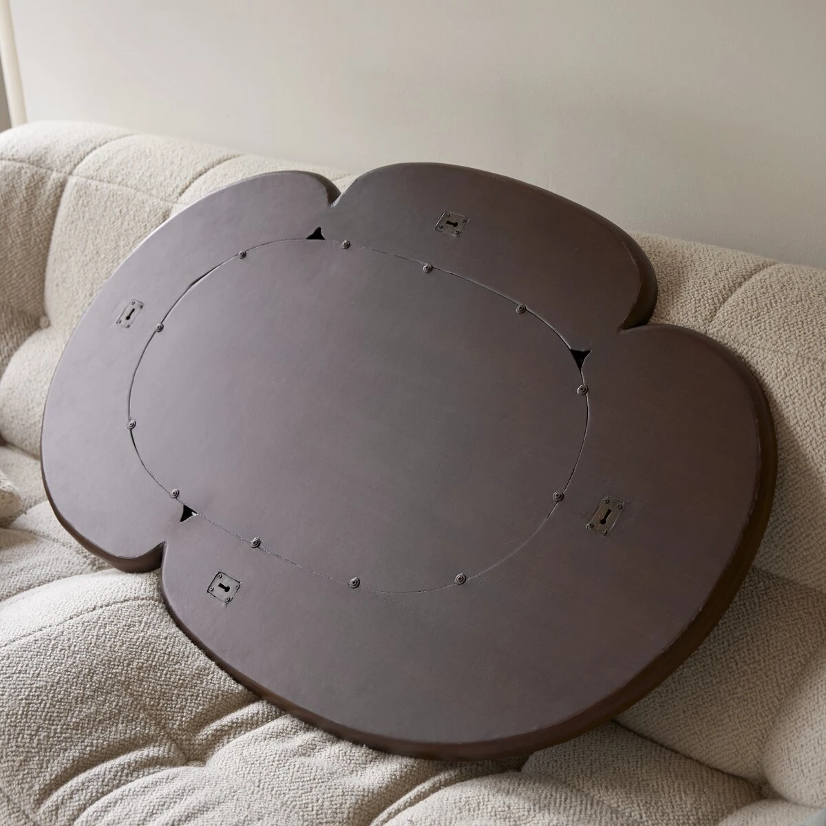 Eda - Miroir Ovale En Mindi Foncé 115x75 Cm 7 Eda - Miroir Ovale En Mindi Foncé 115x75 Cm – Image 5