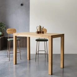 Eden - Table De Bar En Chêne Massif 4-6 Pers -Magasin De Meubles 1200 1200 eden table de bar en chene massif 4 6 pers 3