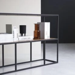 Isak - Etagère En Orme Massif Et Métal -Magasin De Meubles 1200 1200 etagere en orme massif et metal isak 2