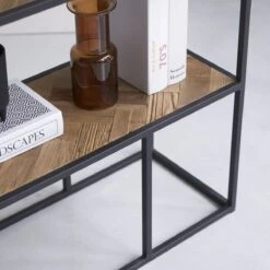 Isak - Etagère En Orme Massif Et Métal -Magasin De Meubles 1200 1200 etagere en orme massif et metal isak 4