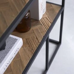 Isak - Etagère En Orme Massif Et Métal -Magasin De Meubles 1200 1200 etagere en orme massif et metal isak 5