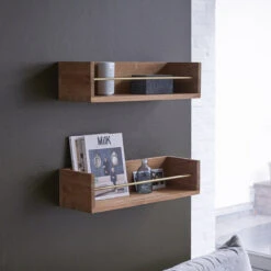 Sasha - Etagère Murale En Teck Massif 60 Cm -Magasin De Meubles 1200 1200 etagere murale en teck massif sasha 60 cm 4