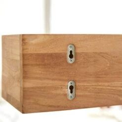 Ugo - Etagère Murale En Teck Massif 100 Cm -Magasin De Meubles 1200 1200 etagere murale en teck massif ugo 100 cm 2