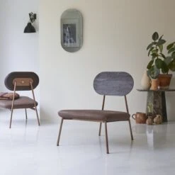 Yutapi - Fauteuil Bas Mohawk Choco En Chêne Massif