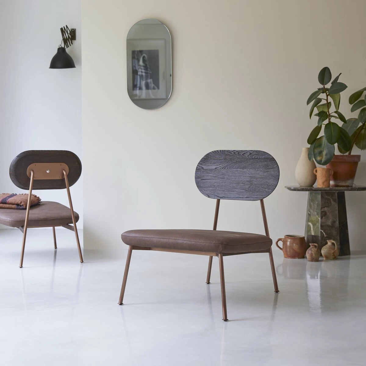 Yutapi - Fauteuil Bas Mohawk Choco En Chêne Massif 3 Yutapi - Fauteuil Bas Mohawk Choco En Chêne Massif