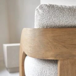 Boti - Fauteuil En Mindi Massif Et Tissu écru -Magasin De Meubles 1200 1200 fauteuil boti en mindi massif et tissu ecru 5