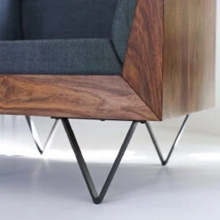 Metric - Fauteuil En Palissandre Massif Et Tissu 12 Metric - Fauteuil En Palissandre Massif Et Tissu -Magasin De Meubles 1200 1200 fauteuil en palissandre massif et tissu metric 2