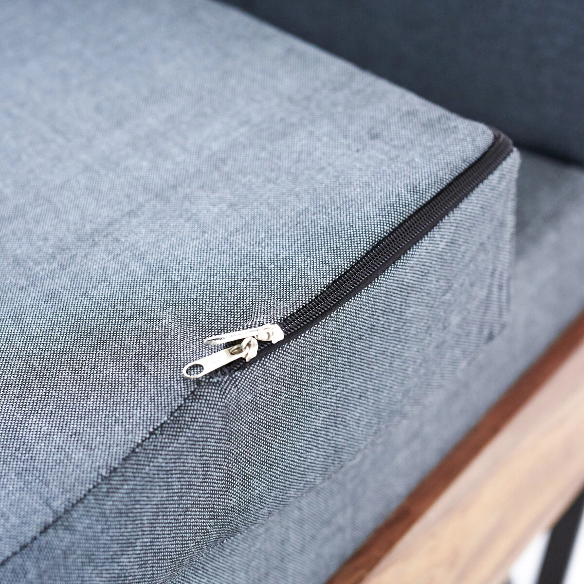 Metric - Fauteuil En Palissandre Massif Et Tissu 7 Metric - Fauteuil En Palissandre Massif Et Tissu – Image 5