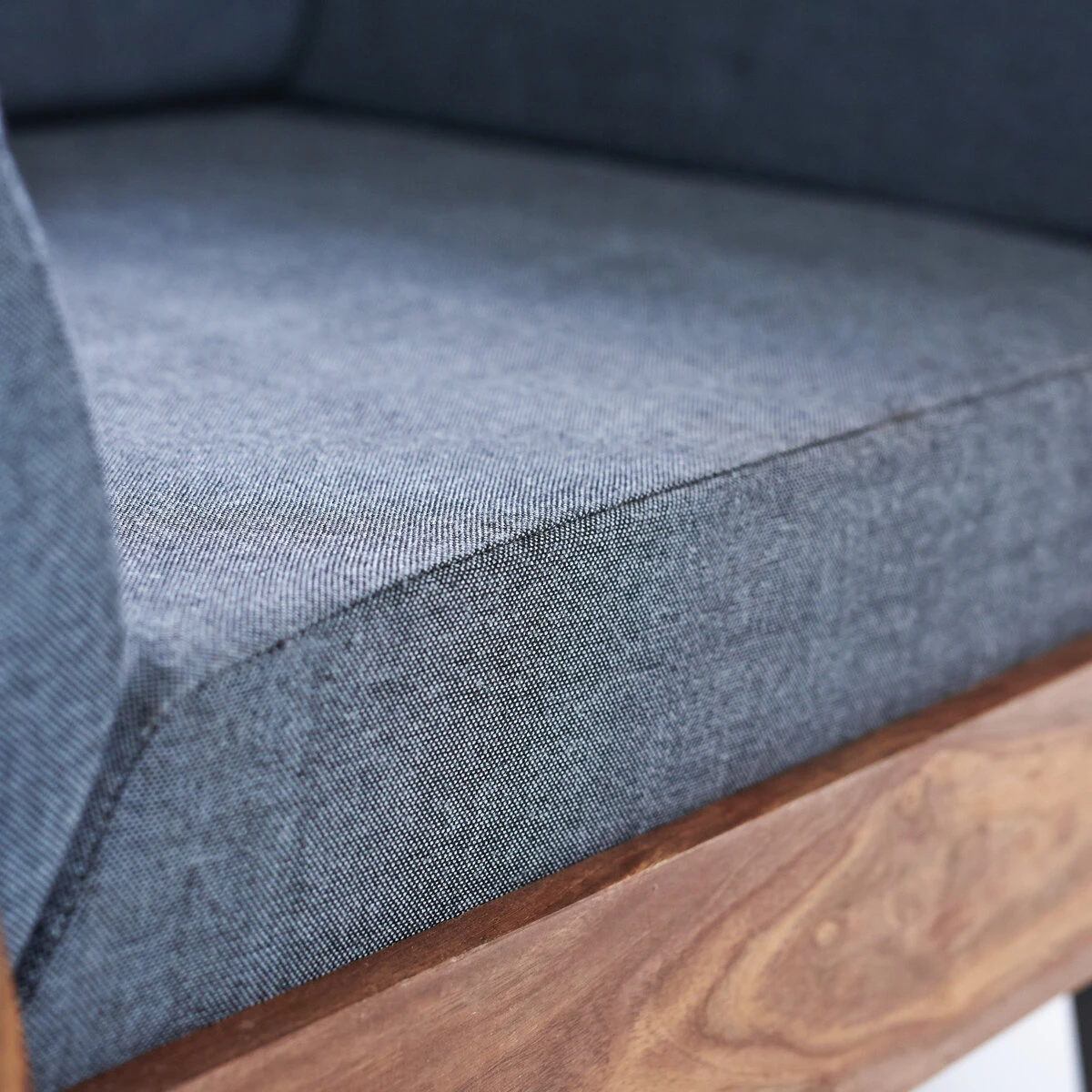 Metric - Fauteuil En Palissandre Massif Et Tissu 10 Metric - Fauteuil En Palissandre Massif Et Tissu – Image 8