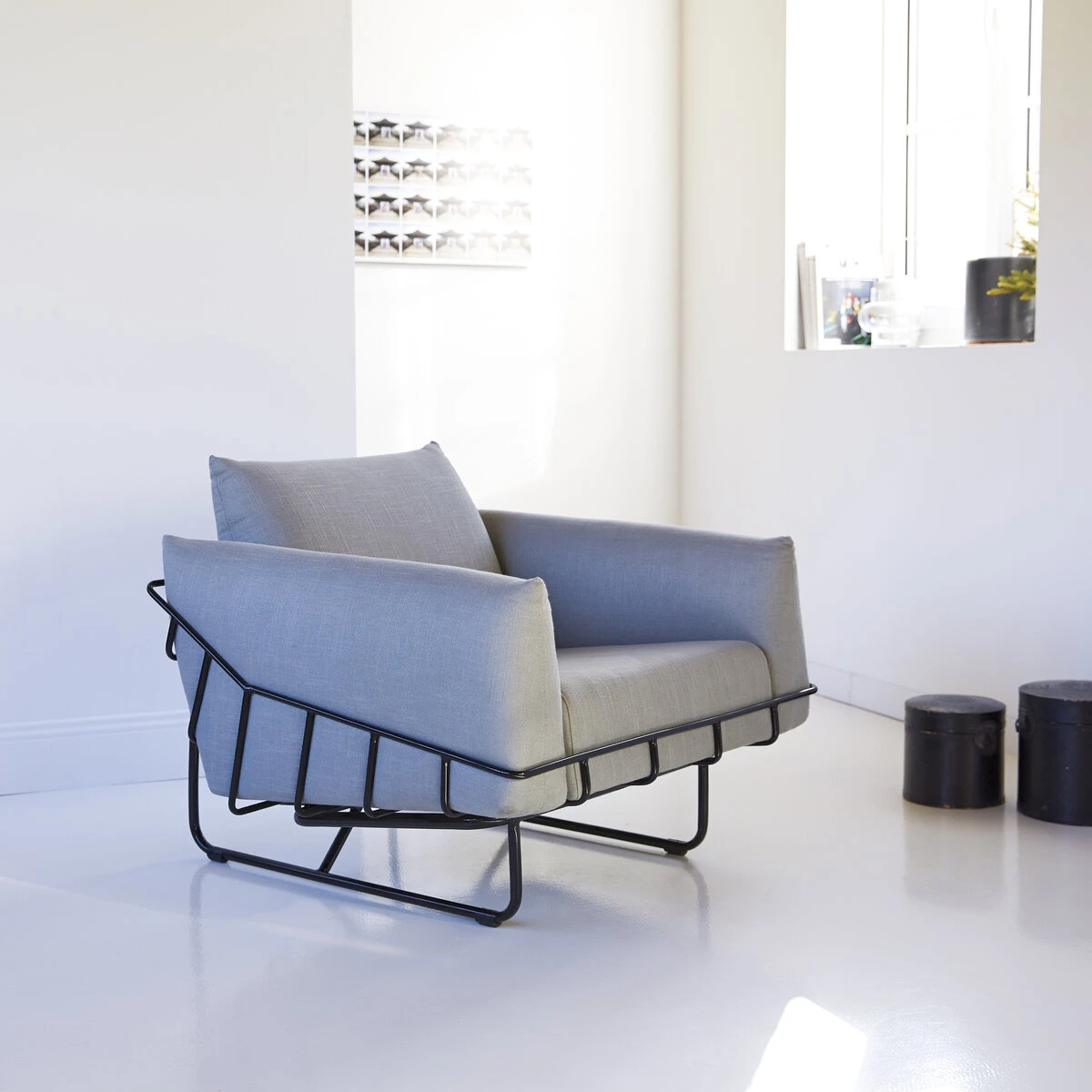 Jonas - Fauteuil En Tissu Gris 7 Jonas - Fauteuil En Tissu Gris – Image 5