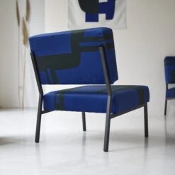 Barbican - Fauteuil Français Bleu -Magasin De Meubles 1200 1200 fauteuil francais barbican bleu 4