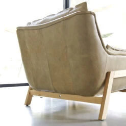 Woodnest - Fauteuil En Chêne Massif Et Cuir Cheyenne -Magasin De Meubles 1200 1200 fauteuil woodnest en chene massif et cuir cheyenne 9