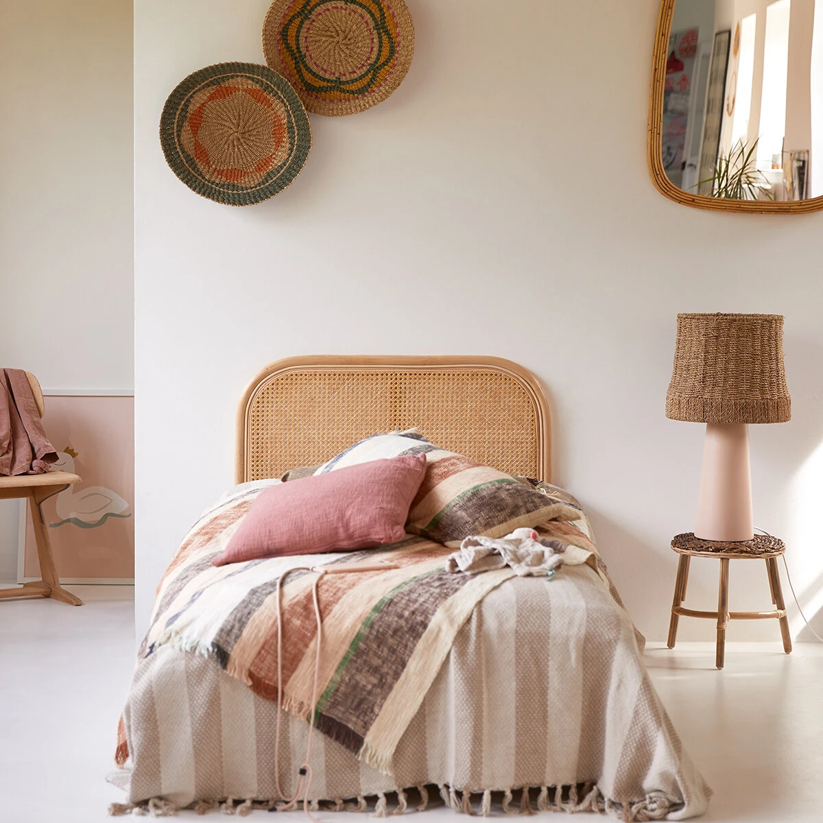 Hubert - Tabouret En Rotin 4 Hubert - Tabouret En Rotin – Image 2