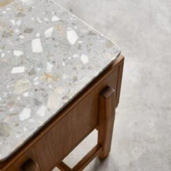 Isaure - Meuble TV En Noyer Massif Et Terrazzo Premium 175 Cm -Magasin De Meubles 1200 1200 isaure meuble tv en noyer massif et terrazzo premium 175 cm 6