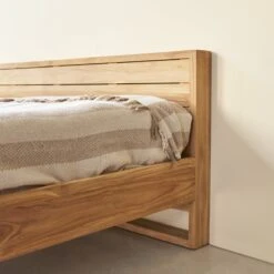 Minimalys - Lit En Teck Massif 160x200 Cm -Magasin De Meubles 1200 1200 lit en teck massif 170x220 cm minimalys 2