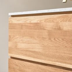 Nova - Meuble Salle De Bain En Chêne Massif Et Terrazzo Premium Moon 80 Cm -Magasin De Meubles 1200 1200 meuble salle de bain en chene massif et terrazzo premium moon 80 nova 3