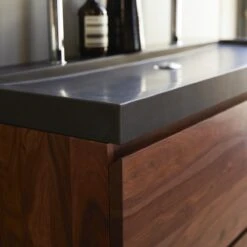 Nova - Meuble Salle De Bain En Palissandre Massif Et Pierre De Lave 120 Cm -Magasin De Meubles 1200 1200 meuble salle de bain en palissandre massif et pierre de lave nova 120 cm 5