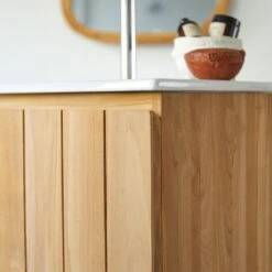 Jill - Meuble Salle De Bain En Teck Massif Et Céramique 80 Cm -Magasin De Meubles 1200 1200 meuble salle de bain en teck massif et ceramique jill 80 cm 4