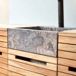 Slats - Meuble Salle De Bain En Teck Massif Et Marbre 125 Cm -Magasin De Meubles 1200 1200 meuble salle de bain en teck massif et marbre slats 125 cm 6