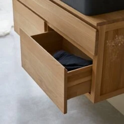 Jacob - Meuble Sous Vasque En Chêne Massif 120 Cm -Magasin De Meubles 1200 1200 meuble sous vasque en chene massif jacob 120 cm 4