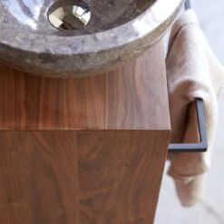 Stelle - Meuble Sous Vasque En Noyer Massif Droit -Magasin De Meubles 1200 1200 meuble sous vasque en noyer massif stelle droit 2