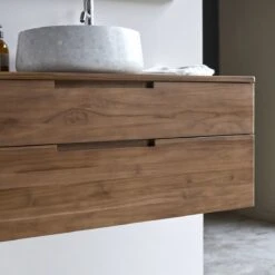 Baker - Meuble Sous Vasque En Teck Massif Recyclé 115 Cm -Magasin De Meubles 1200 1200 meuble sous vasque en teck massif baker 115 cm 6